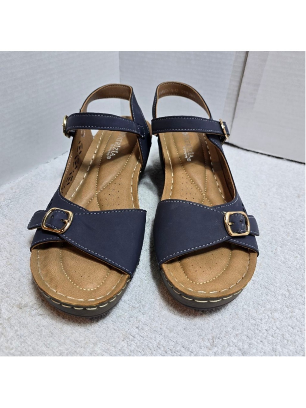 Women's Patrizia by Spring Step Navy Sandals Size 10
